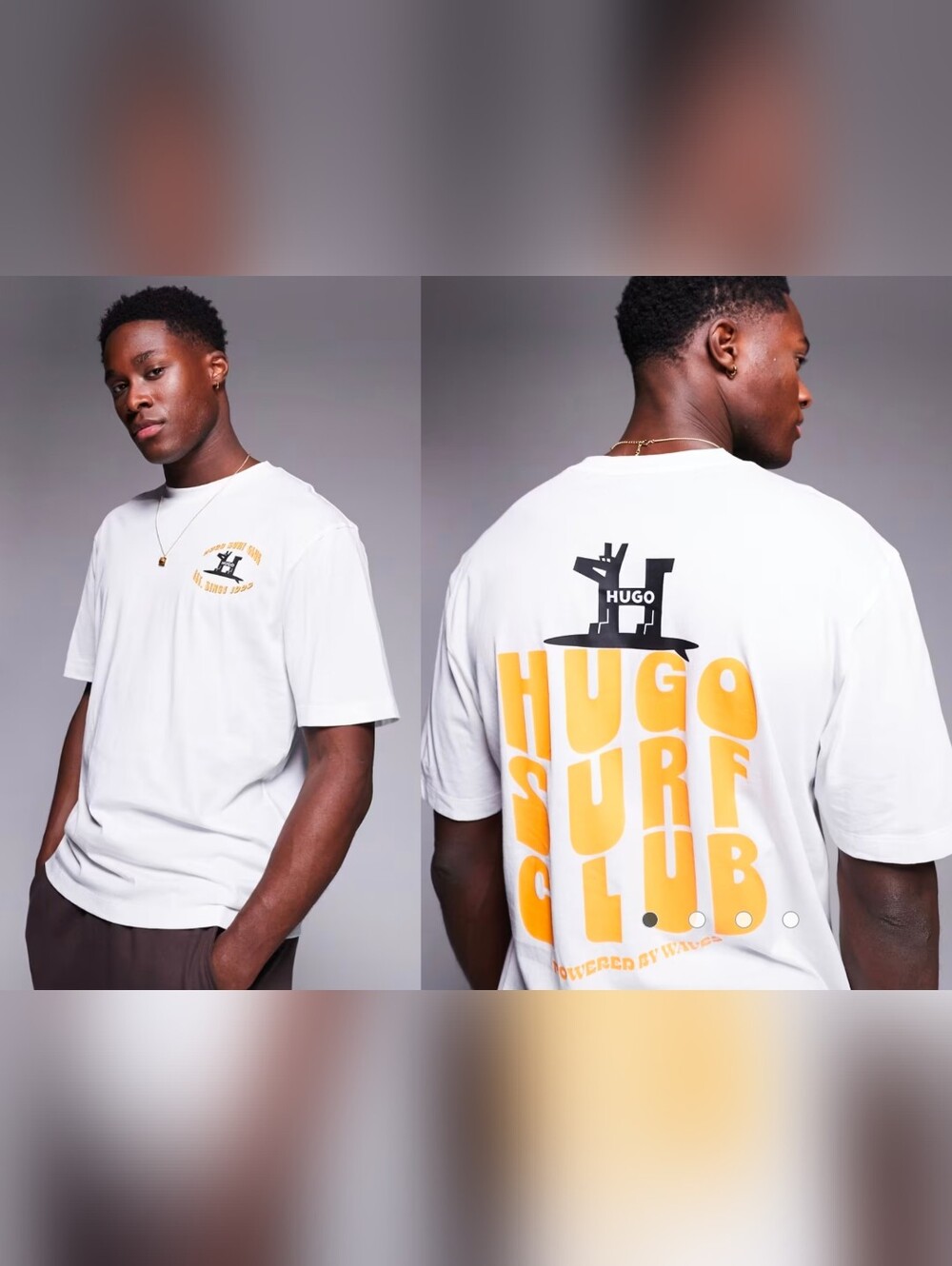 $58 Hugo Boss Mens Nugibol Logo Graphic Logo T-Shirt